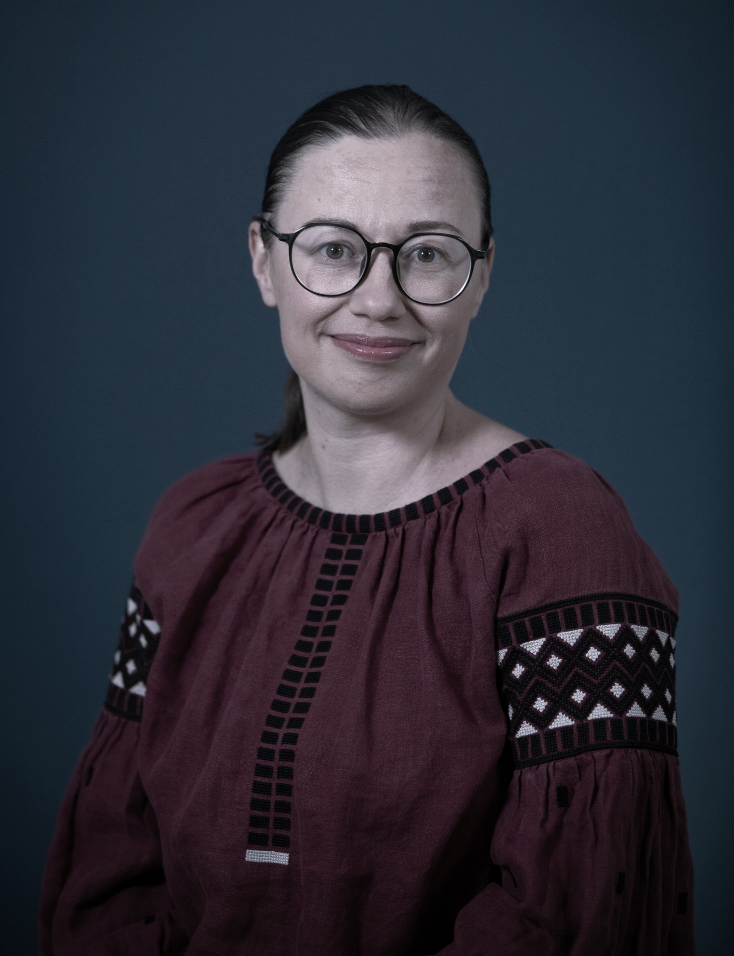 Portrait of Olena Sem in her Geneva studio