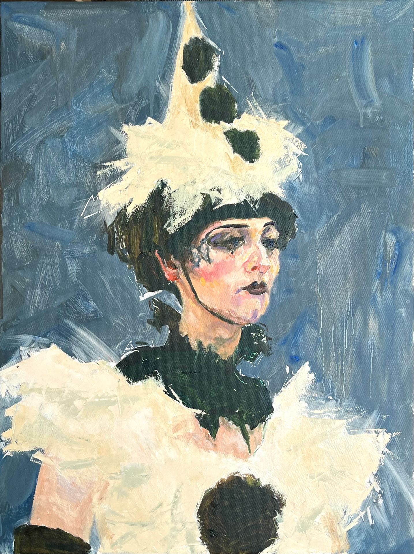 Pierrot — Oil on canvas